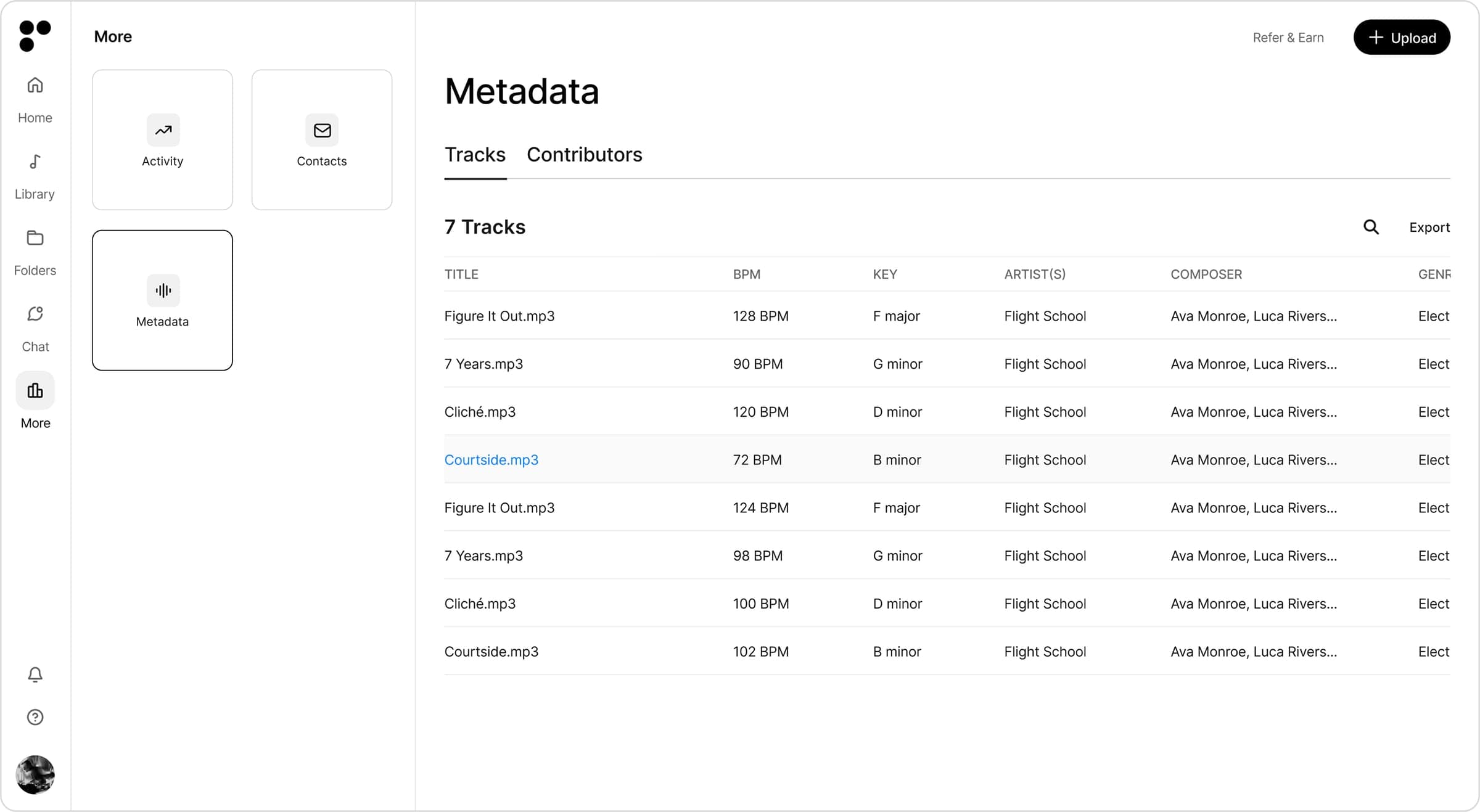 Metadata-ready catalog in Postal